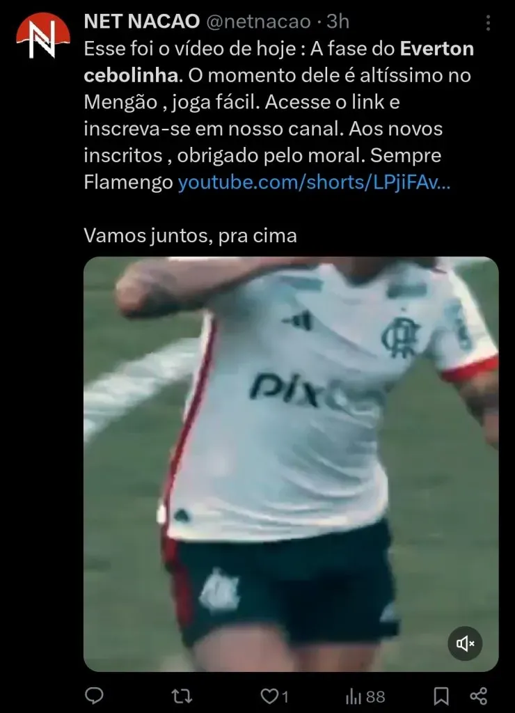 Repercussão via Twitter