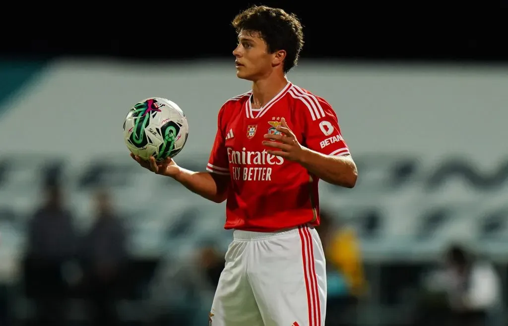 Joao Neves of SL Benfica (Photo by Gualter Fatia/Getty Images)