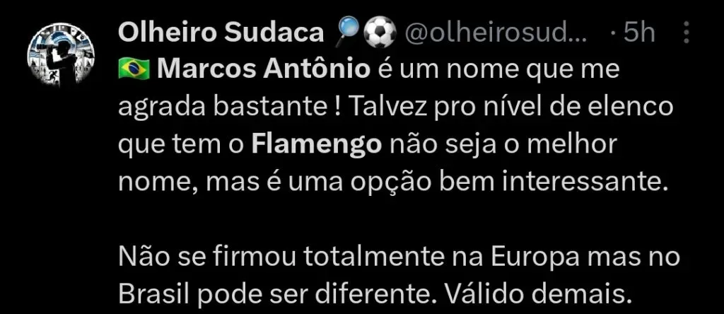Repercussão via Twitter