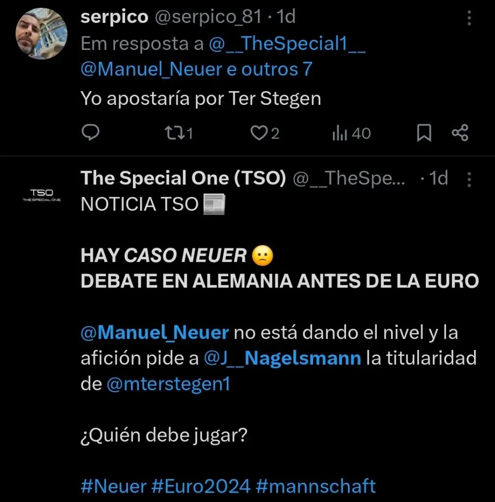 Repercussão via Twitter