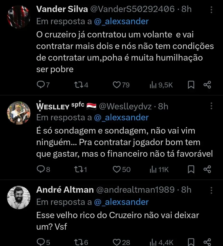 Repercussão via Twitter