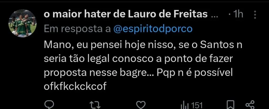 Repercussão via Twitter