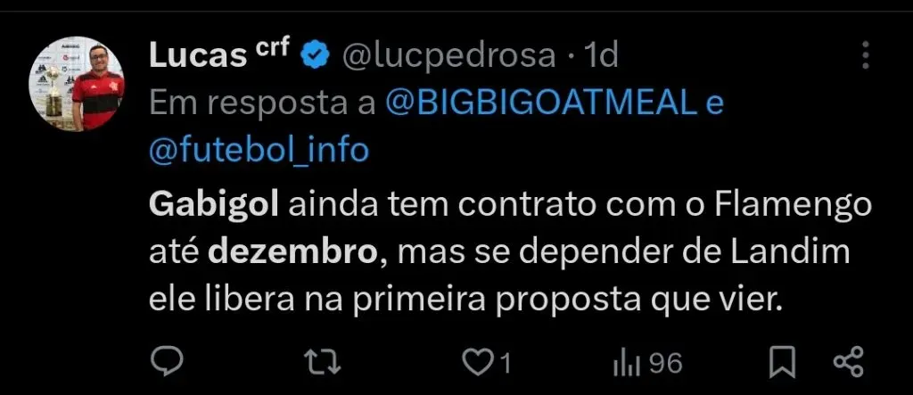 Repercussão via Twitter