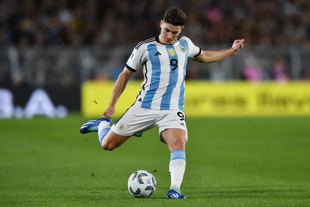 Julián Álvarez, da Argentina, é um dos alvos do Real Madrid. (Photo by Marcelo Endelli/Getty Images)