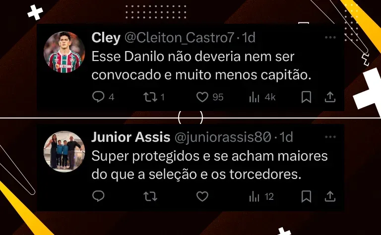 O que dizem os fanáticos sobre o conflito do Danilo com os torcedores