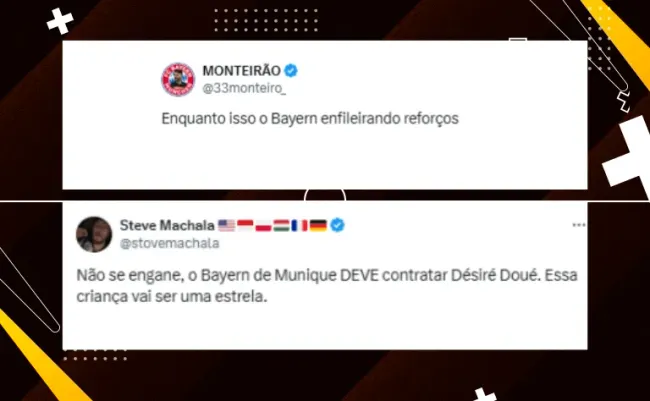 torcedores do Bayern de Munique comentam sobre contratação de Desiré Doué