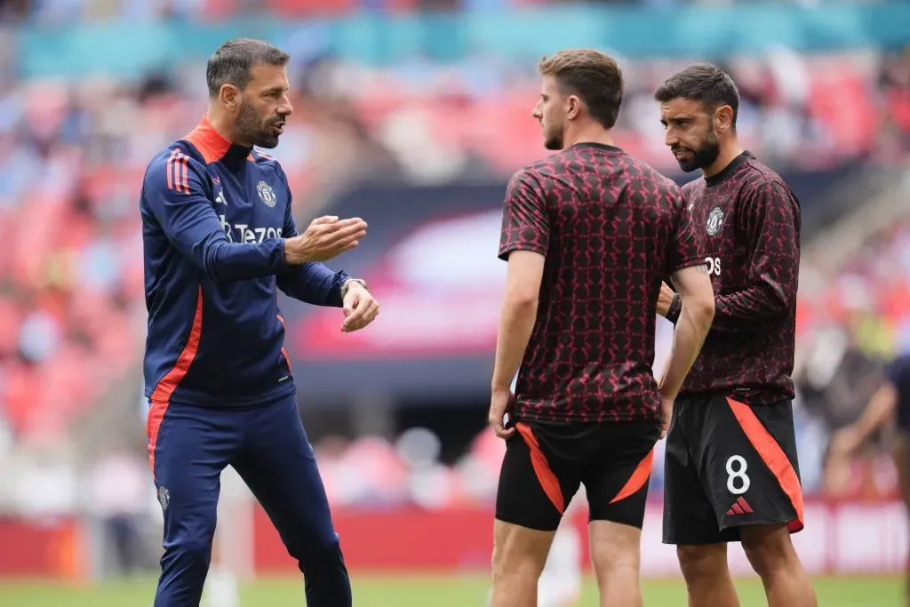 Van Nistelrooy como assistente no Manchester United. Foto: imago