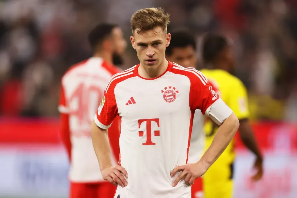 Joshua Kimmich pelo Bayern. (Photo by Alexander Hassenstein/Getty Images)