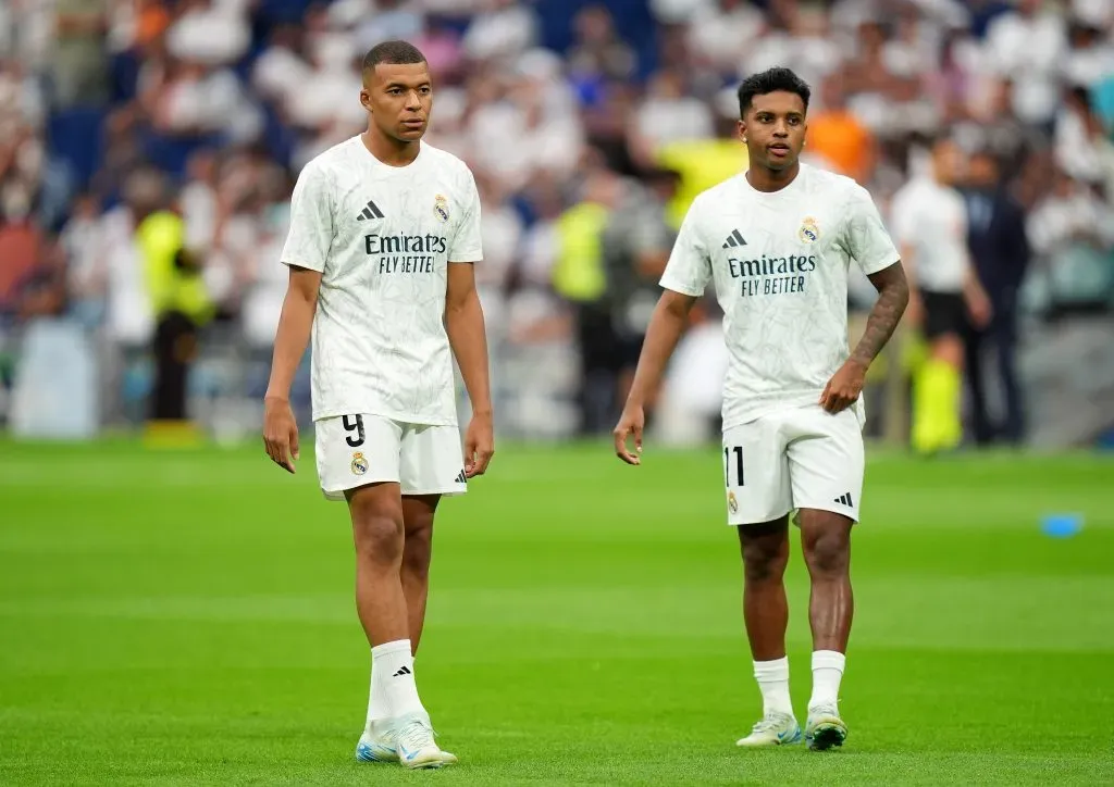 Mbappé e Rodrygo em campo (Photo by Angel Martinez/Getty Images)