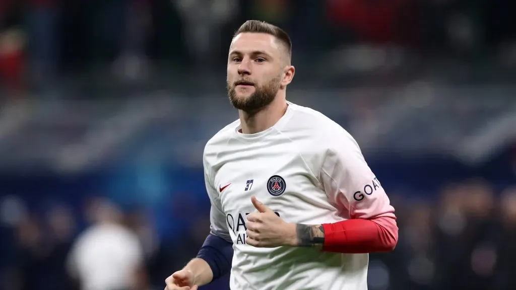 Milan Skriniar, zagueiro do PSG. (Photo by Marco Luzzani/Getty Images)