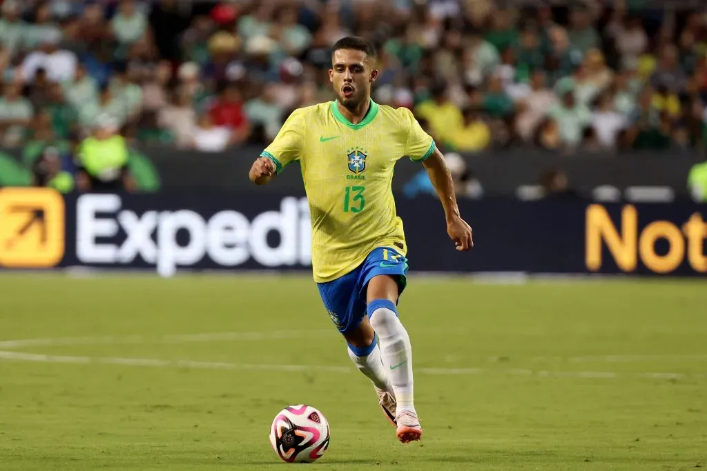 Yan Couto em ação pela Seleção Brasileira. (Photo by Tim Warner/Getty Images)