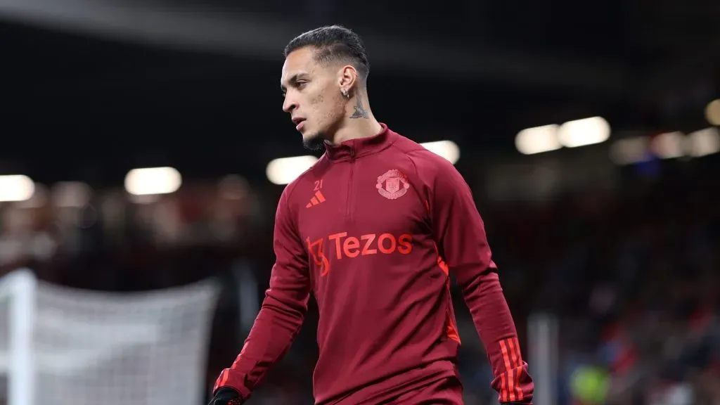 Antony, atacante do Manchester United. (Photo by Alex Livesey/Getty Images)