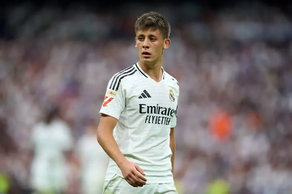 Arda Güler em ação pelo Real Madrid. (Photo by Angel Martinez/Getty Images)