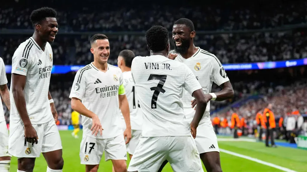 Jogadores do Real Madrid comemorando. Foto: IMAGO / ZUMA Press Wire