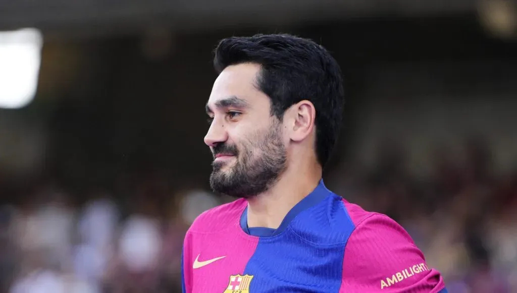 Gundogan em ação pelo Barcelona