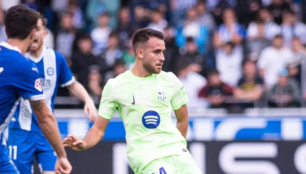 Eric García em campo pelo Barcelona