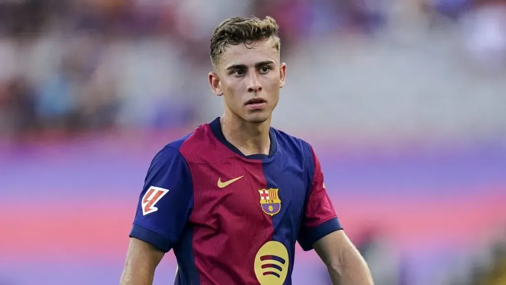 Fermin López, do Barcelona, durante a partida da La Liga EA Sports entre Barcelona e Real Valladolid, realizada no Estádio Lluis Companys em 31 de agosto de 2024, em Barcelona, Espanha. (Foto: IMAGO / Pressinphoto)