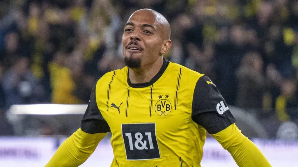 Borussia Dortmund 1 FC Heidenheim, 3ª rodada no Signal Iduna Park. Donyell Malen, do Dortmund, comemora após seu gol que fez 1 a 0. (Foto: IMAGO / Kirchner-Media)