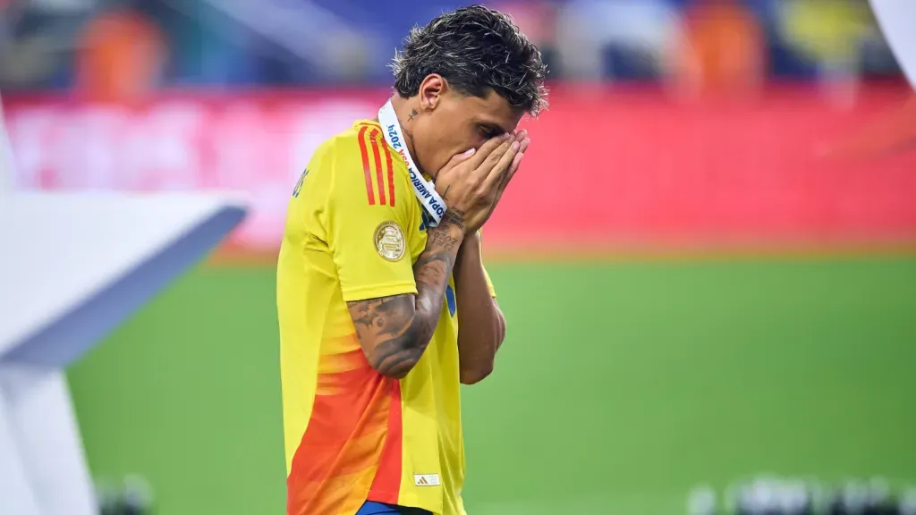 Richard Ríos com a medalha da Copa América 2024 (Foto: IMAGO / Agencia-MexSport)