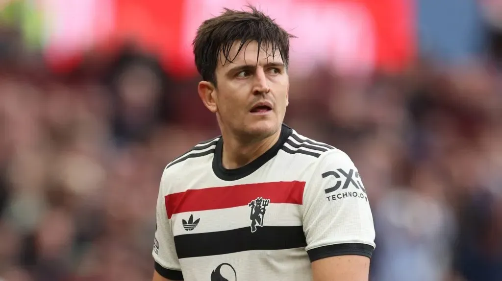 Harry Maguire em campo pelo Manchester United (IMAGO Colorsport)