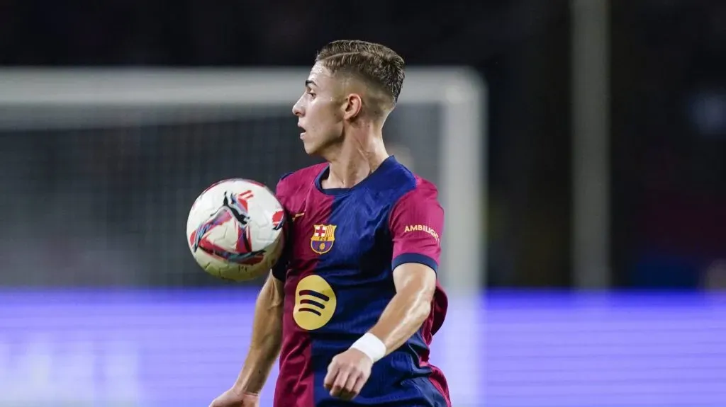 Fermín López em campo pelo Barcelona contra o Espanyol (IMAGO Pressinphoto)