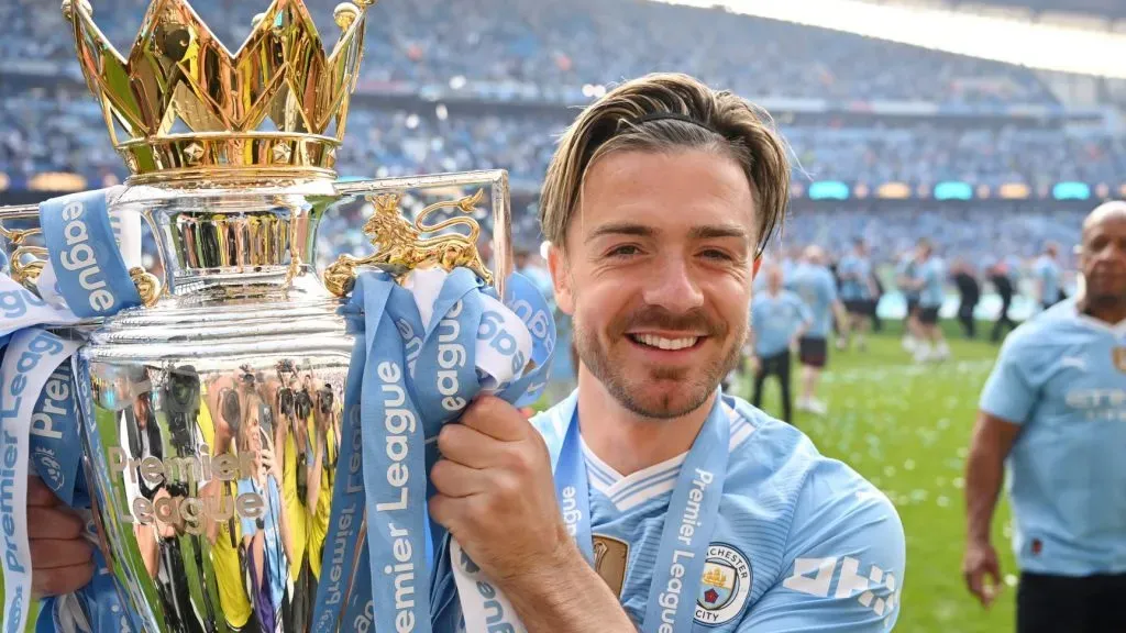 Manchester City pode perder Jack Grealish a qualquer momento para rival da Premier League. (Photo by Michael Regan/Getty Images)