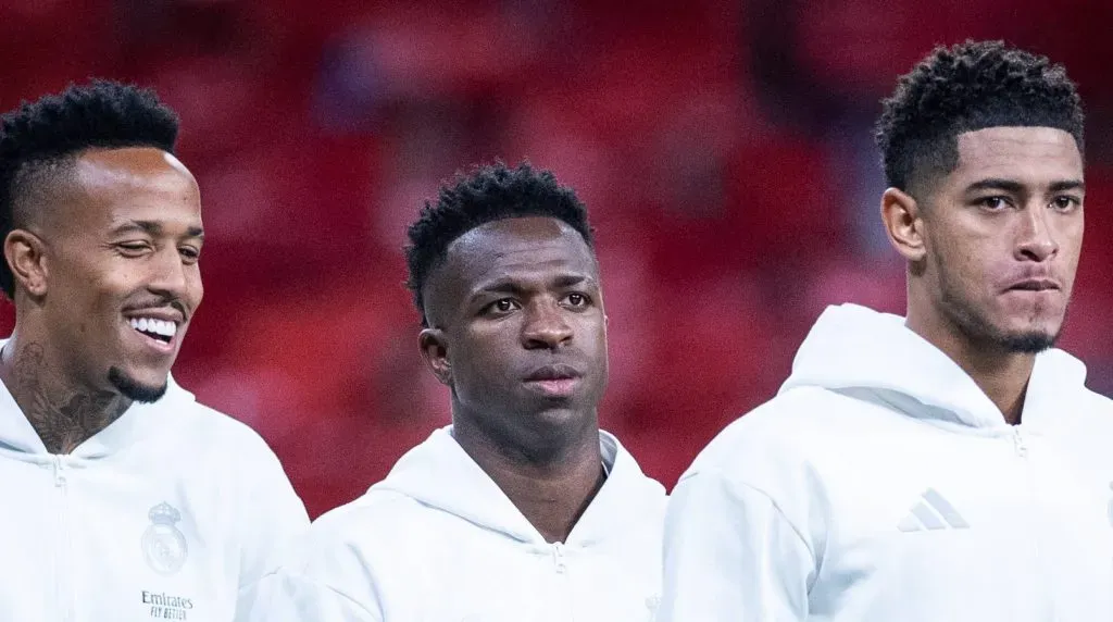 Militão, Vini Jr. e Bellingham (IMAGO / Alterphotos)