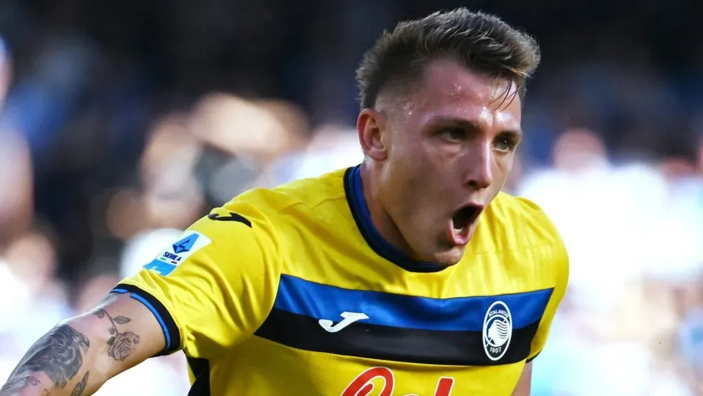 Campeonato de futebol Série A / Napoli-Atalanta/ Na foto: comemoração do gol de Mateo Retegui. (Foto: IMAGO / Gribaudi/ImagePhoto)