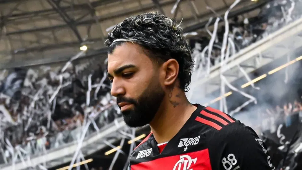 Gabriel Barbosa, Gabigol, durante Atlético MG x Flamengo, partida válida pela final da Copa do Brasil 2024, realizada no estádio Arena MRV, localizado na cidade de Belo Horizonte, MG, na tarde deste domingo (10). (Foto: IMAGO / Fotoarena)