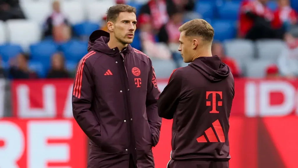 Leon Goretzka e Joshua Kimmich pelo Bayern de Munique (Foto: IMAGO / DeFodi)