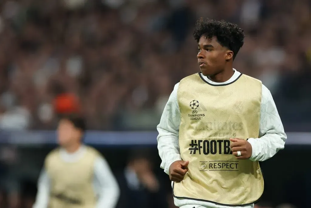 Endrick quer seguir em Madrid. (Photo by Florencia Tan Jun/Getty Images)