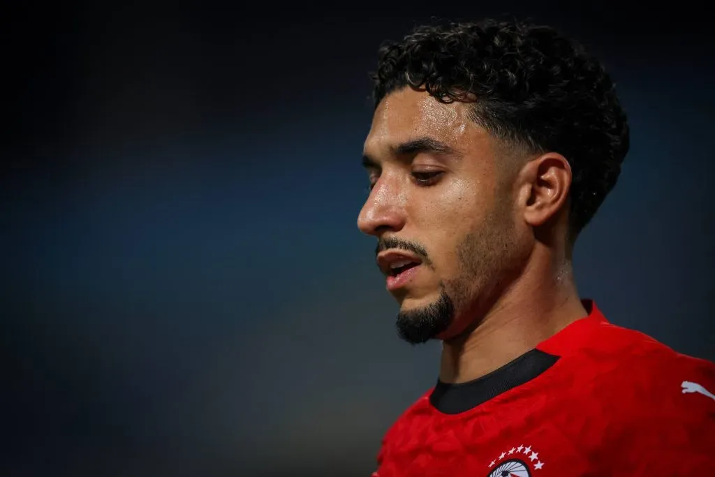 Omar Marmoush com a camisa o Egito, pela sua seleção. Foto: IMAGO / Nurphoto.
