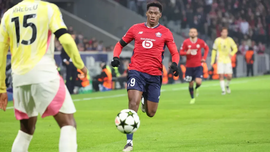 Jonathan David em partida pelo Lille (Foto: IMAGO / PanoramiC)