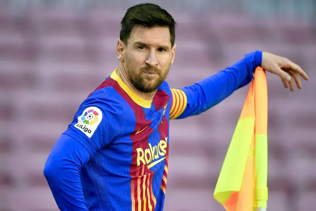 Lionem Messi com a camisa do Barcelona. Foto: IMAGO / Pressinphoto.
