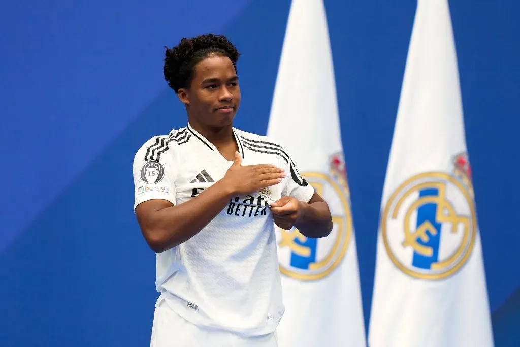 Ancelotti confia em Endrick. (Photo by Angel Martinez/Getty Images)