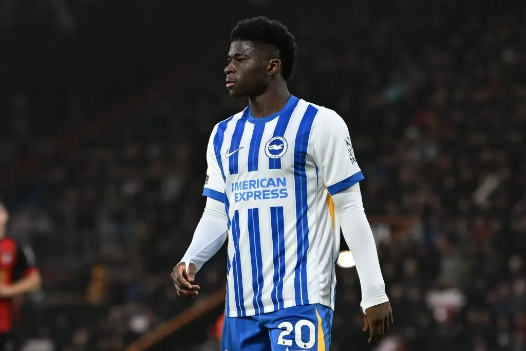 Carlos Baleba é outro alvo da diretoria do Manchester City de Pep Guardiola. foto: IMAGO / Pro Sports Images