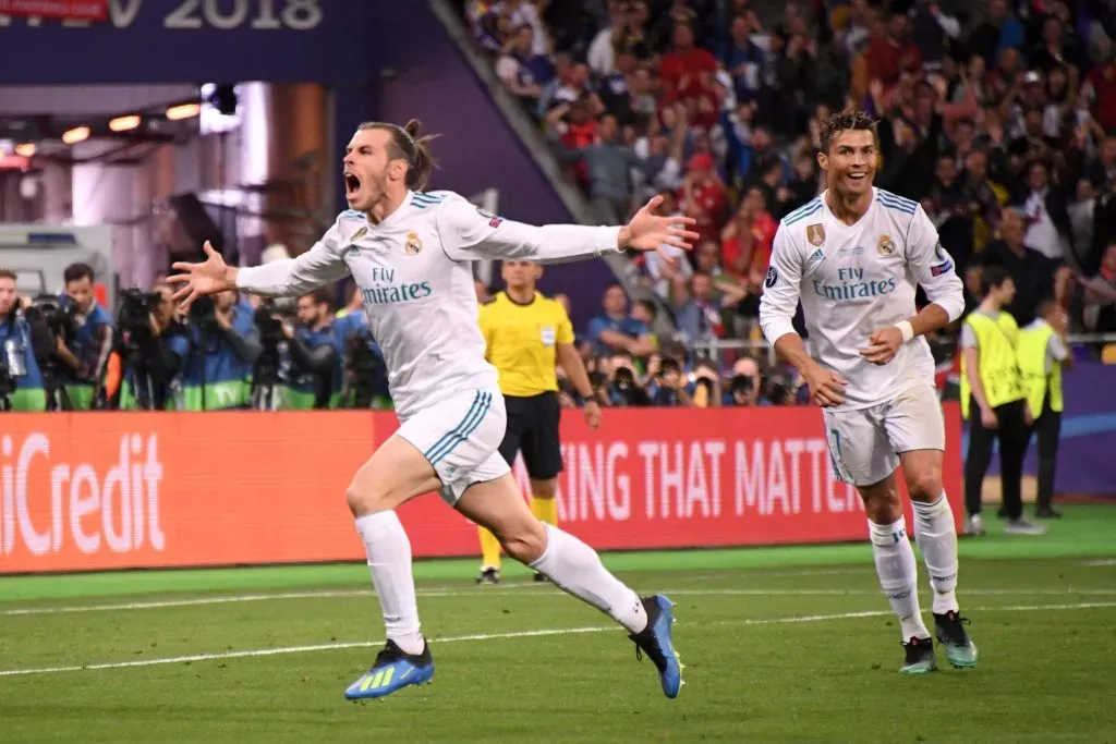 Gareth Bale marcou um bol de bicicleta contra o Liverpoo. Foto: IMAGO / PanoramiC.