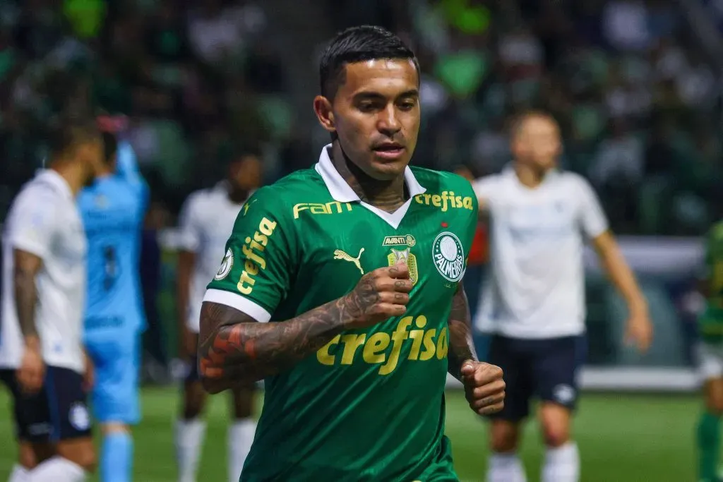 Dudu no jogo entre Palmeiras x Grêmio, pelo Brasileirão. Foto: IMAGO / Fotoarena.