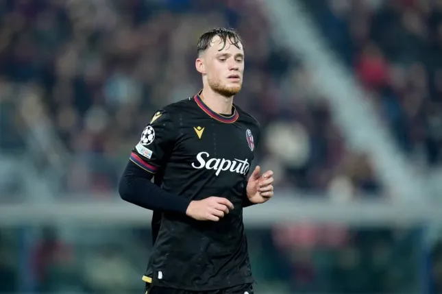 Sam Beukema, do Bologna, teria impressionado Diego Simeone, treinador do Atlético de Madrid, segundo a fonte. Foto: IMAGO / Giuseppe Maffia