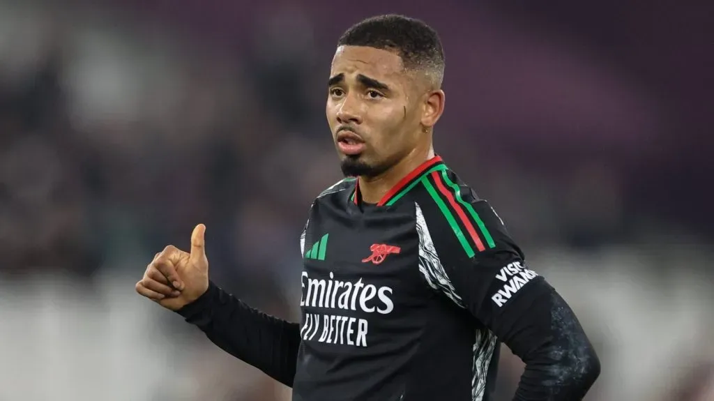 Gabriel Jesus em ação pelo Arsenal.