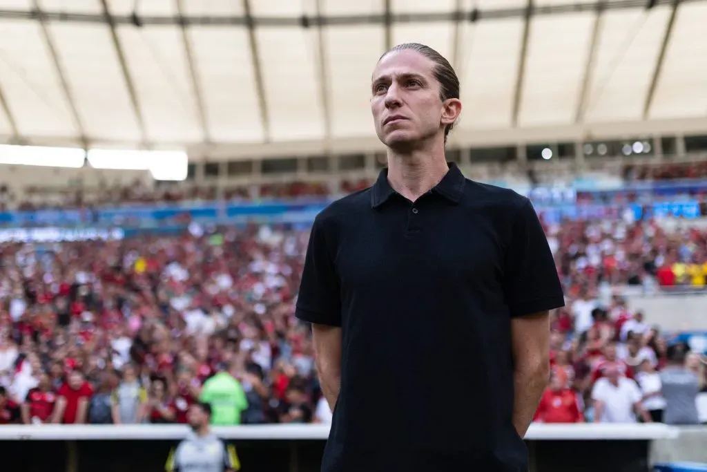 Filipe Luís em Flamengo x Internacional. Foto: IMAGO / Zuma Press Wire.