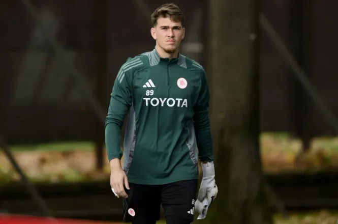 Renato Marin durante sessão de treinos da Roma. Foto: Imago