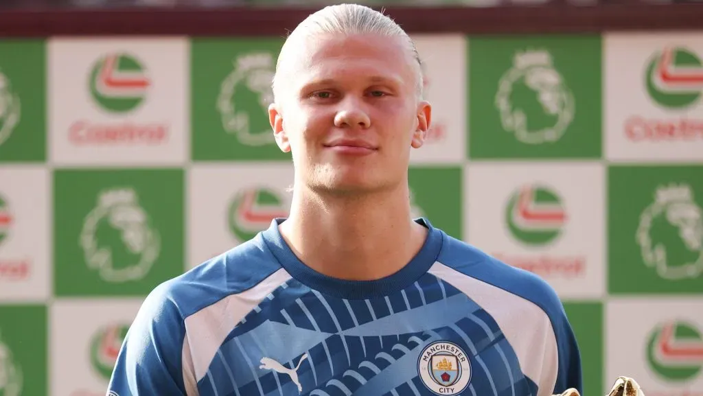 Haaland, artilheiro do Manchester City (Photo by Alex Pantling/Getty Images)
