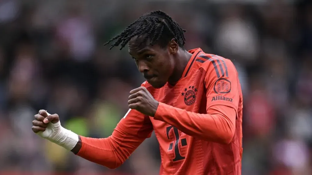 Amistoso no Campus do FC Bayern, FC Bayern de Munique x Grasshopper Club Zurique, 20/08/2024. FESTA FC Bayern de Munique, autor do gol do 3 a 0: Mathys Tel. (Foto: IMAGO / Ulmer/Teamfoto)