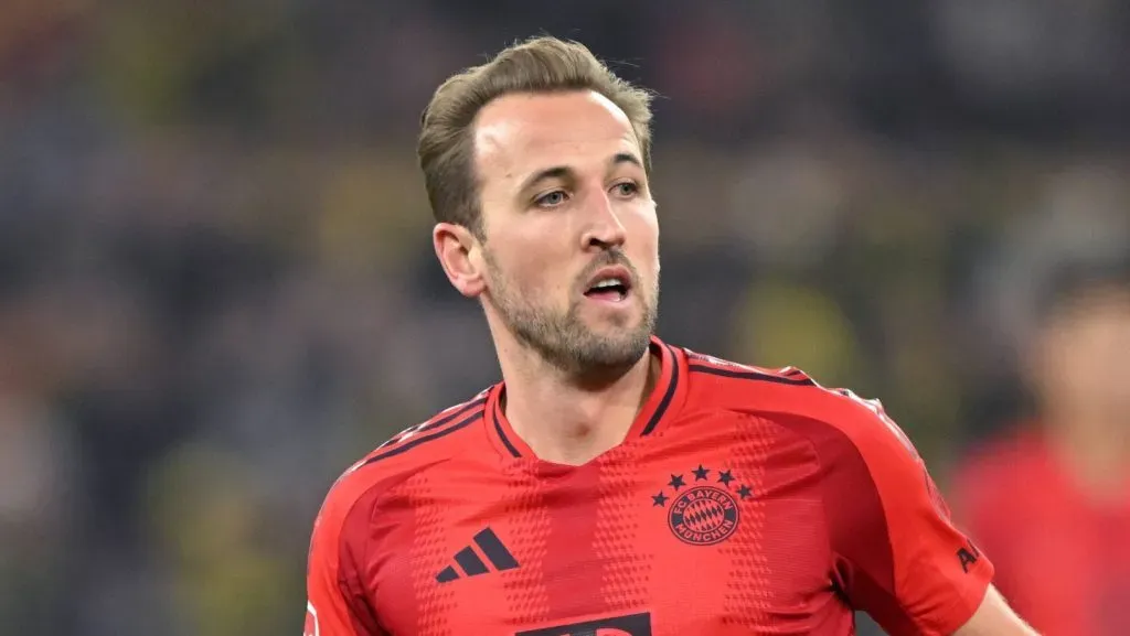 Harry Kane em campo pelo Bayern de Munique contra o Borussia Dortmund pela Bundesliga (IMAGO / ANP)