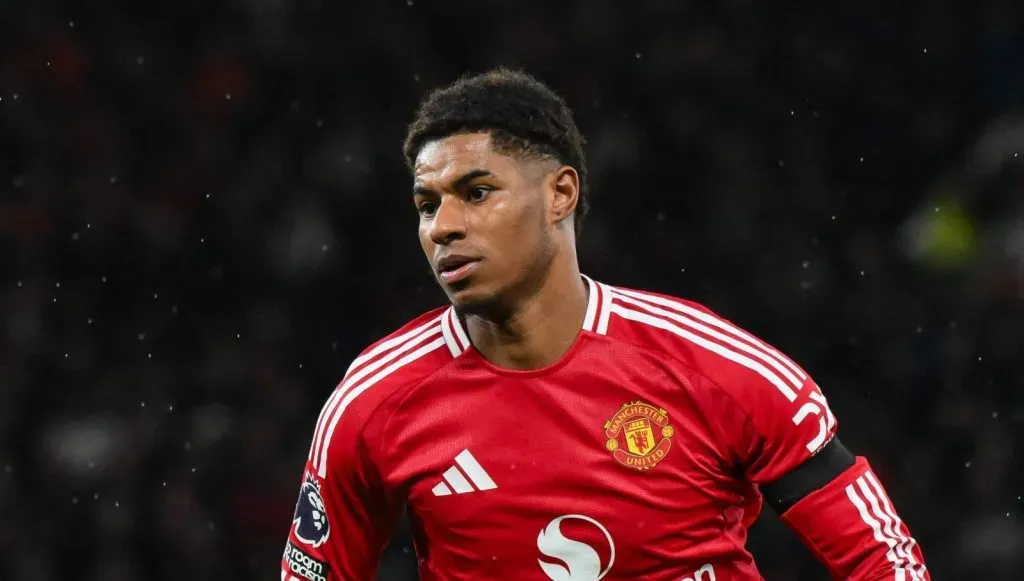 Marcus Rashford em ação pelo Manchester United (IMAGO / News Images)
