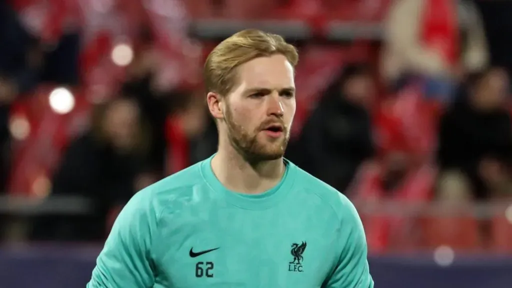 Kelleher se preparando para defenedr a meta do Liverpool contra o Girona pela Champions (IMAGO / NurPhoto)