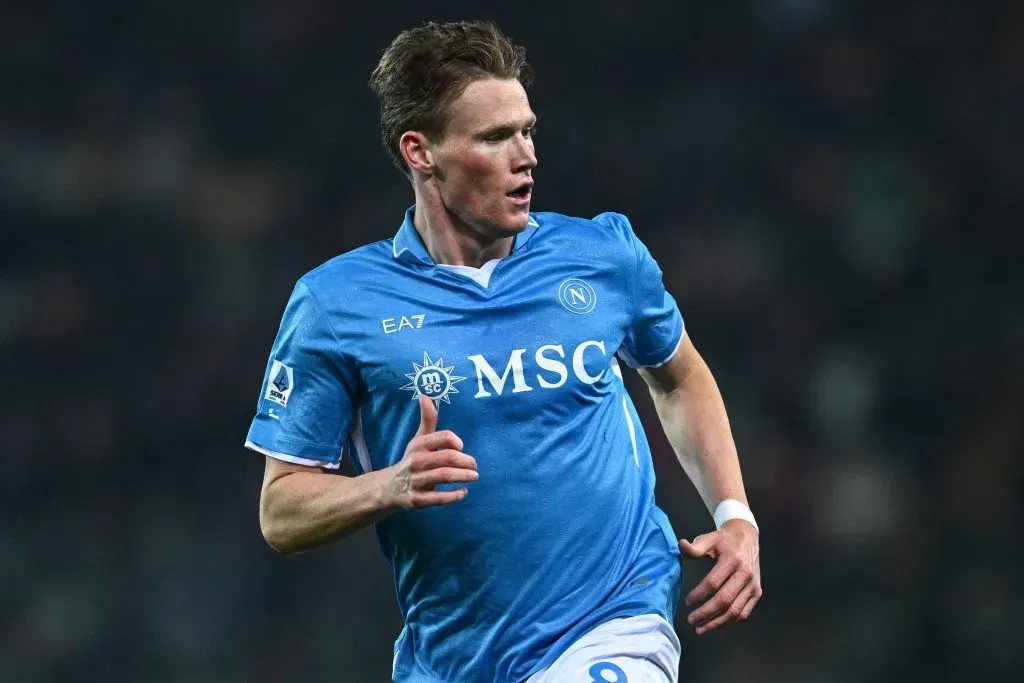 McTominay com a camisa do Napoli. Foto: IMAGO / Imagesport.