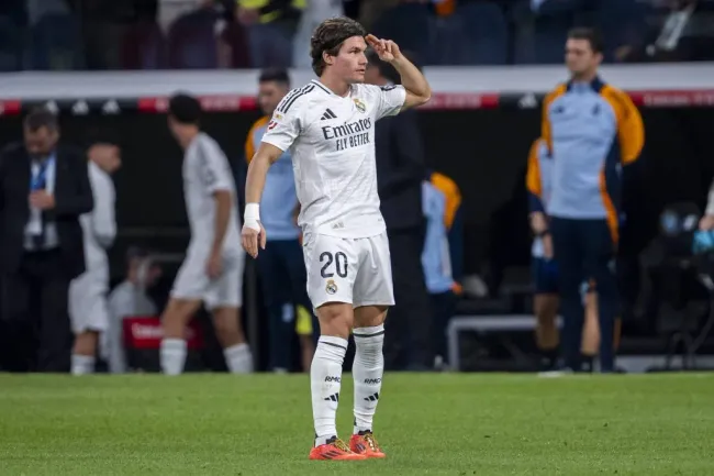 Fran García pelo Real Madrid contra o Alavés. Foto: Imago