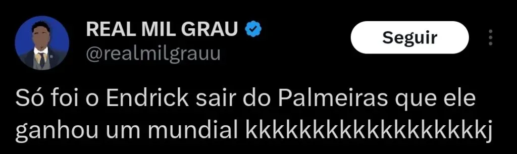 Repercussão via X (antigo Twitter).